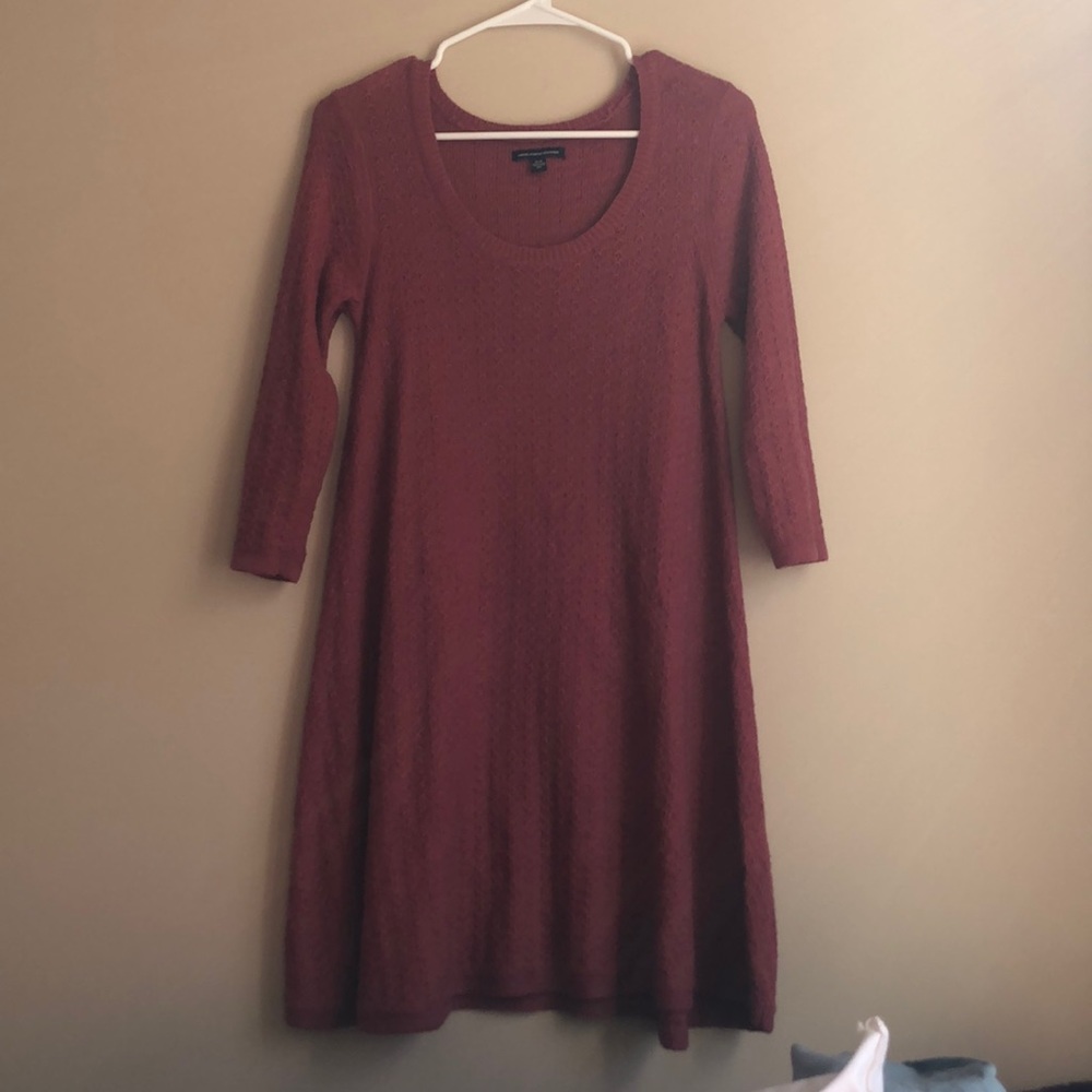 Long sleeve sweater dress